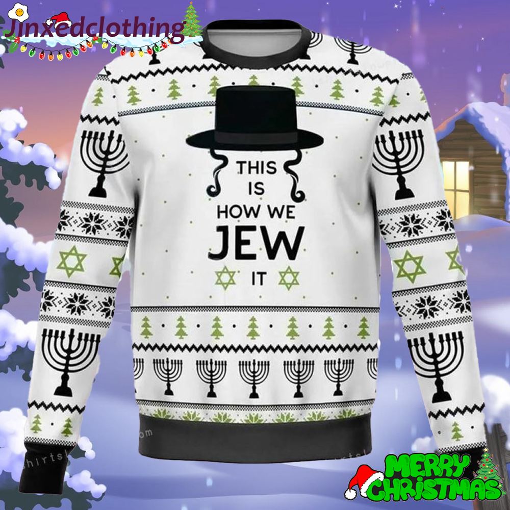 My Jew Funny Christmas Ugly Sweater Party 